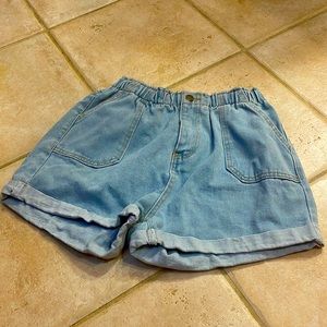 Denim jean shorts
